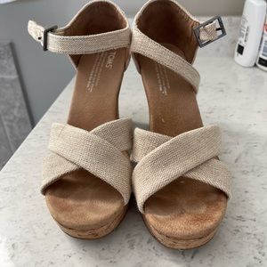 Tom’s wedge sandals